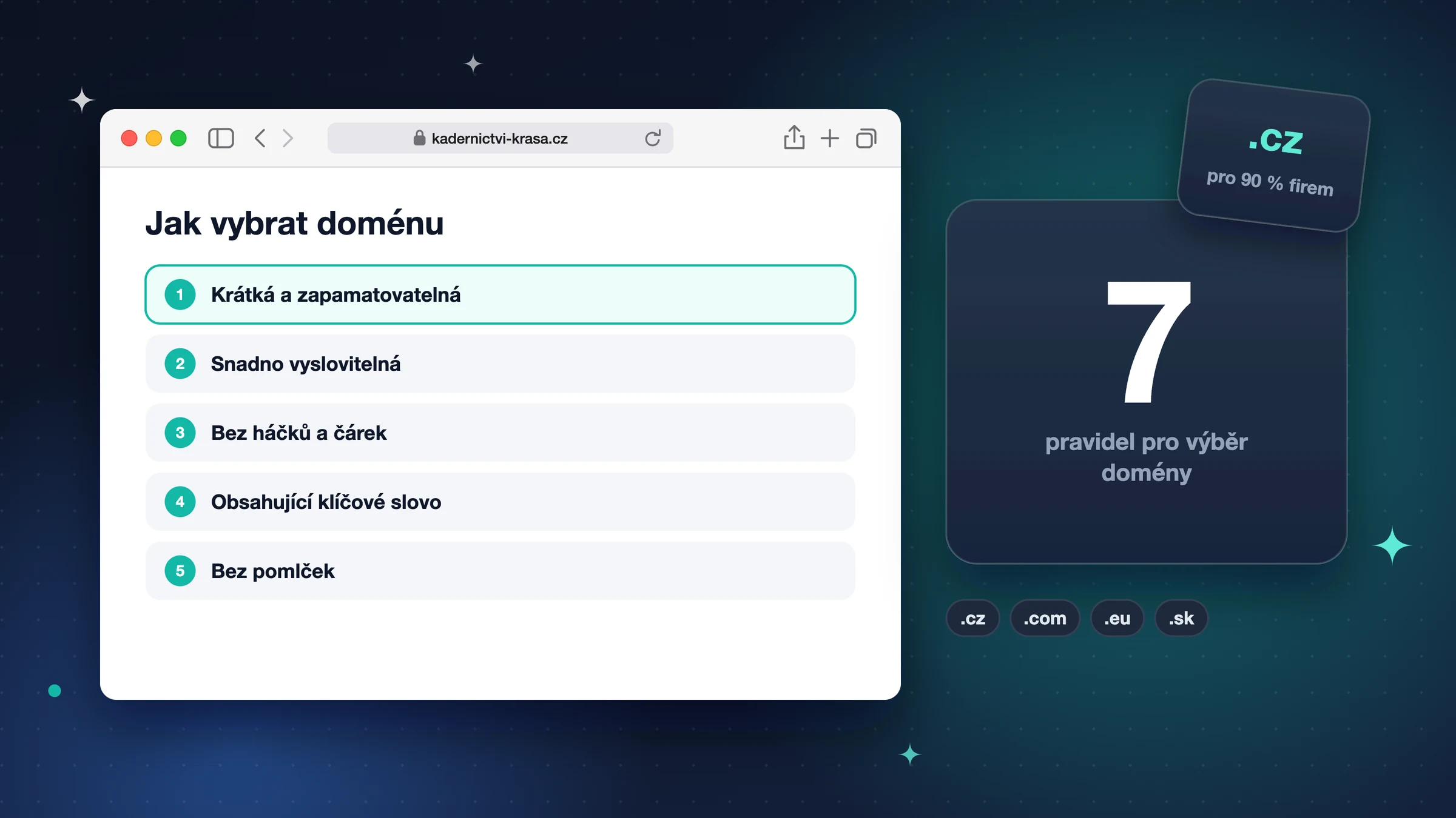 Jak vybrat doménu pro váš web: Kompletní průvodce